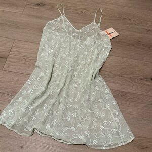 Floral Sheer Slip Dress